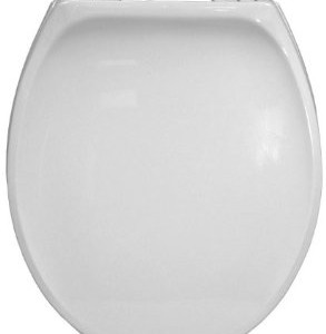 Beneke Heavy Duty solid Plastic Round front toilet seat_BK420White